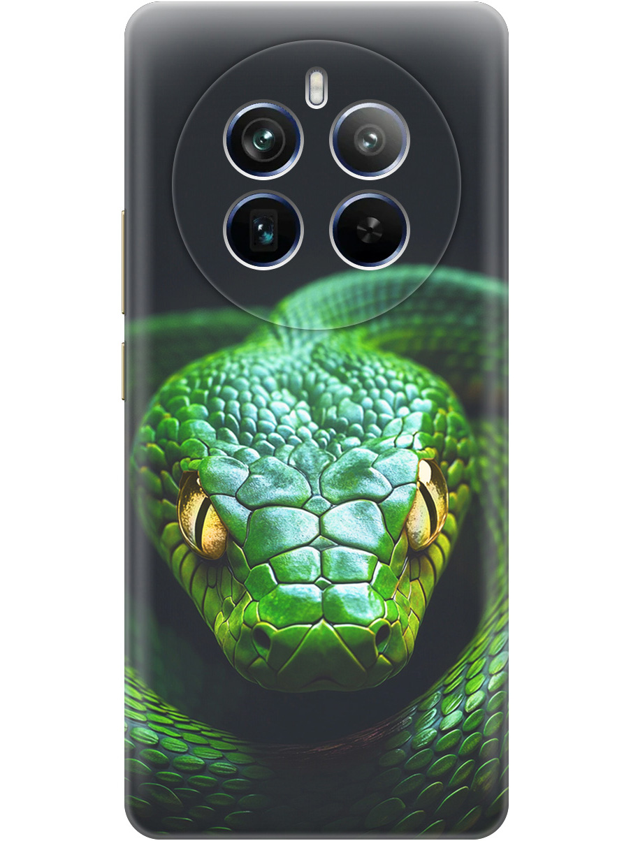 

Силиконовый чехол на Realme 12 Pro 5g / 12 Pro+ 5g с принтом "Зеленая змея", Прозрачный;черный;серебристый;зеленый, 782631813