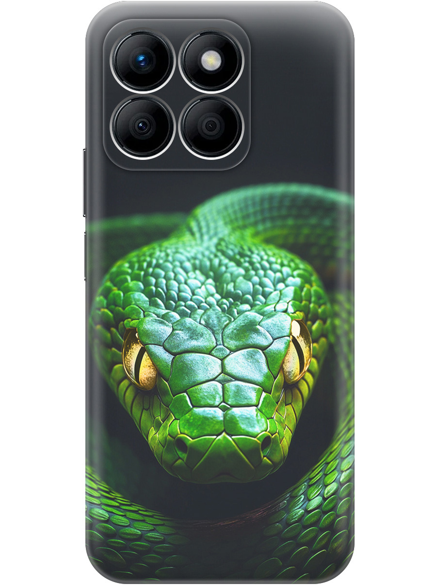 

Силиконовый чехол на Honor X8b с принтом "Зеленая змея", Прозрачный;черный;серебристый;зеленый, 781973213