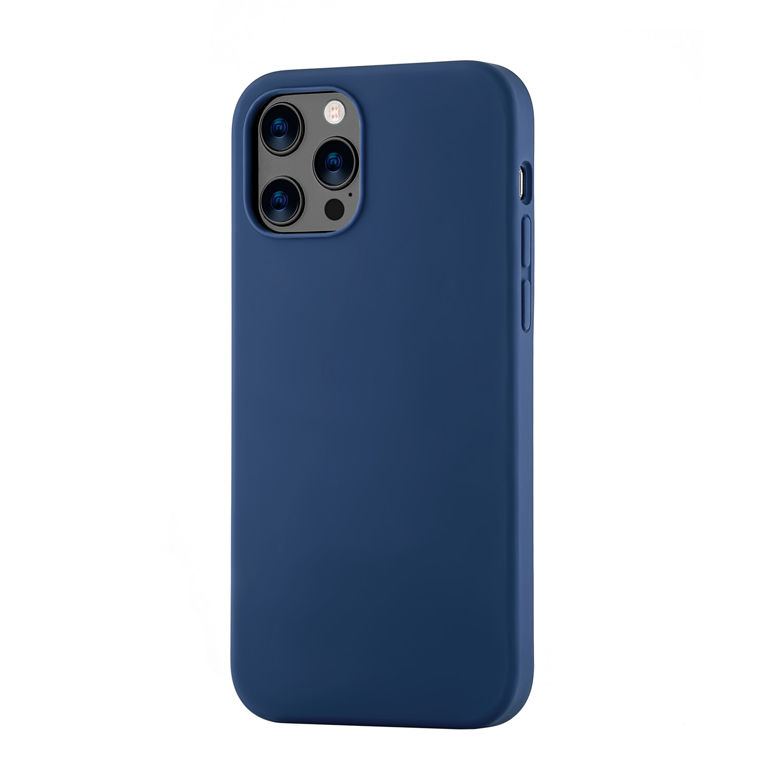 Чехол uBear для iPhone 12 / 12 Pro, Touch Case (Liquid Silicone), темно-синий