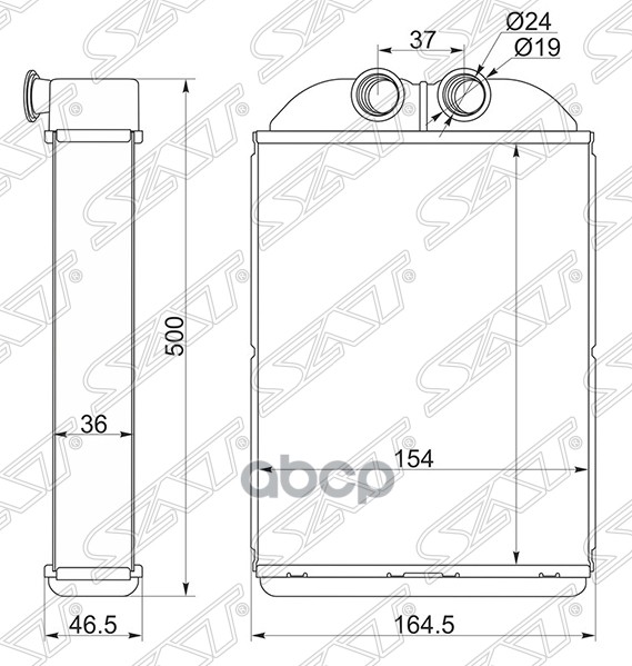 

Радиатор Отопителя Салона Honda Step Wagon Rf1/2 96-01 Sat Арт. St-Hd48-395-0