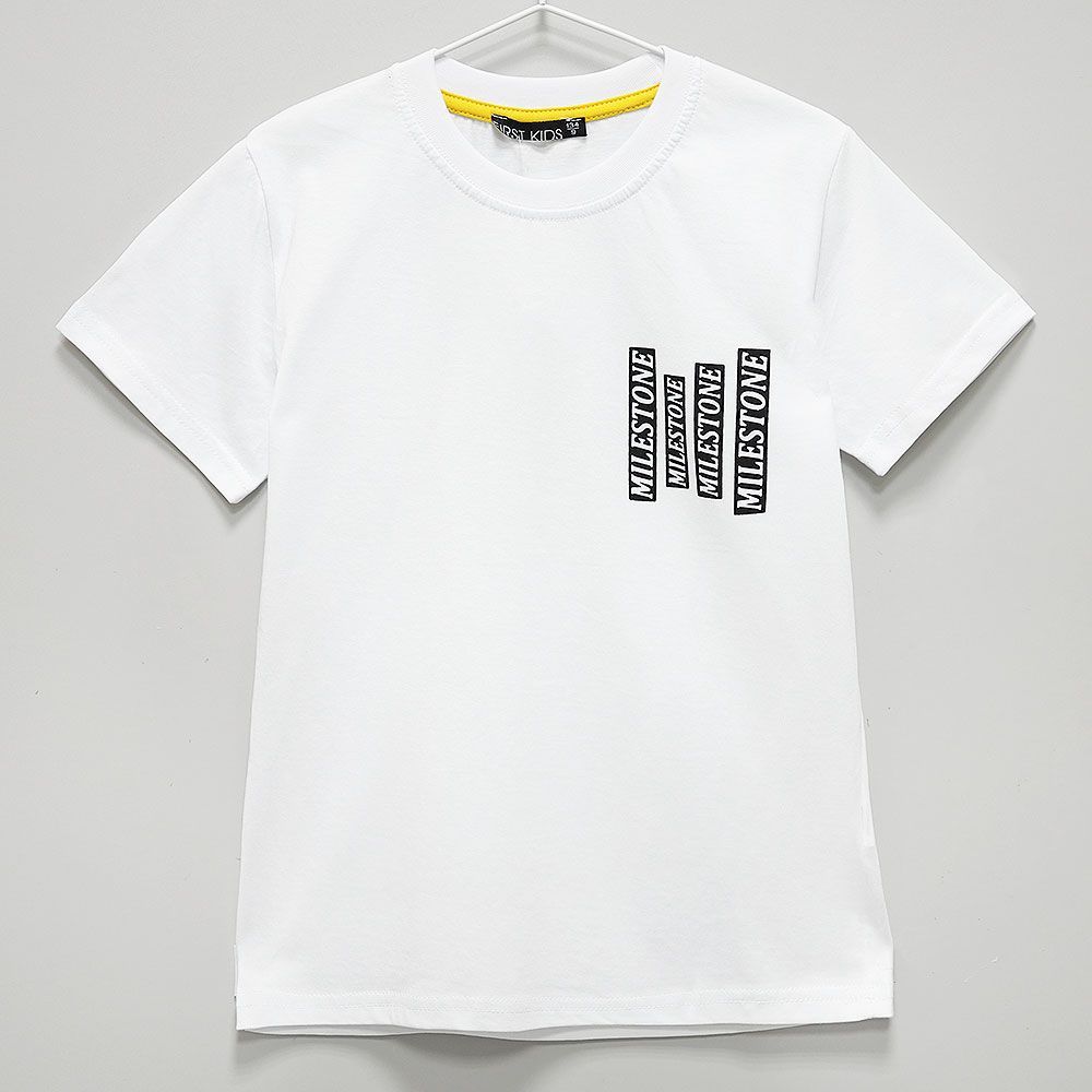 Футболка детская First Kids 57807, белый, 140