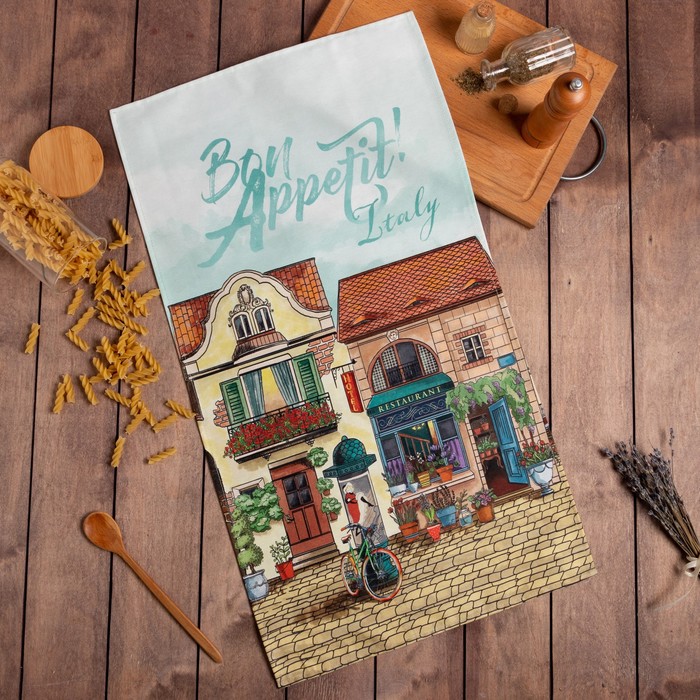 

Полотенце «Этель: Bon Appetit» 40х73 см, 100% хлопок, саржа 190 гр/м