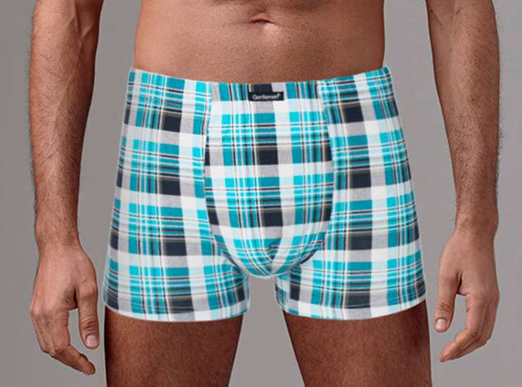 

Трусы мужские Gentlemen боксеры бирюзовые XL, Бирюзовый, боксеры