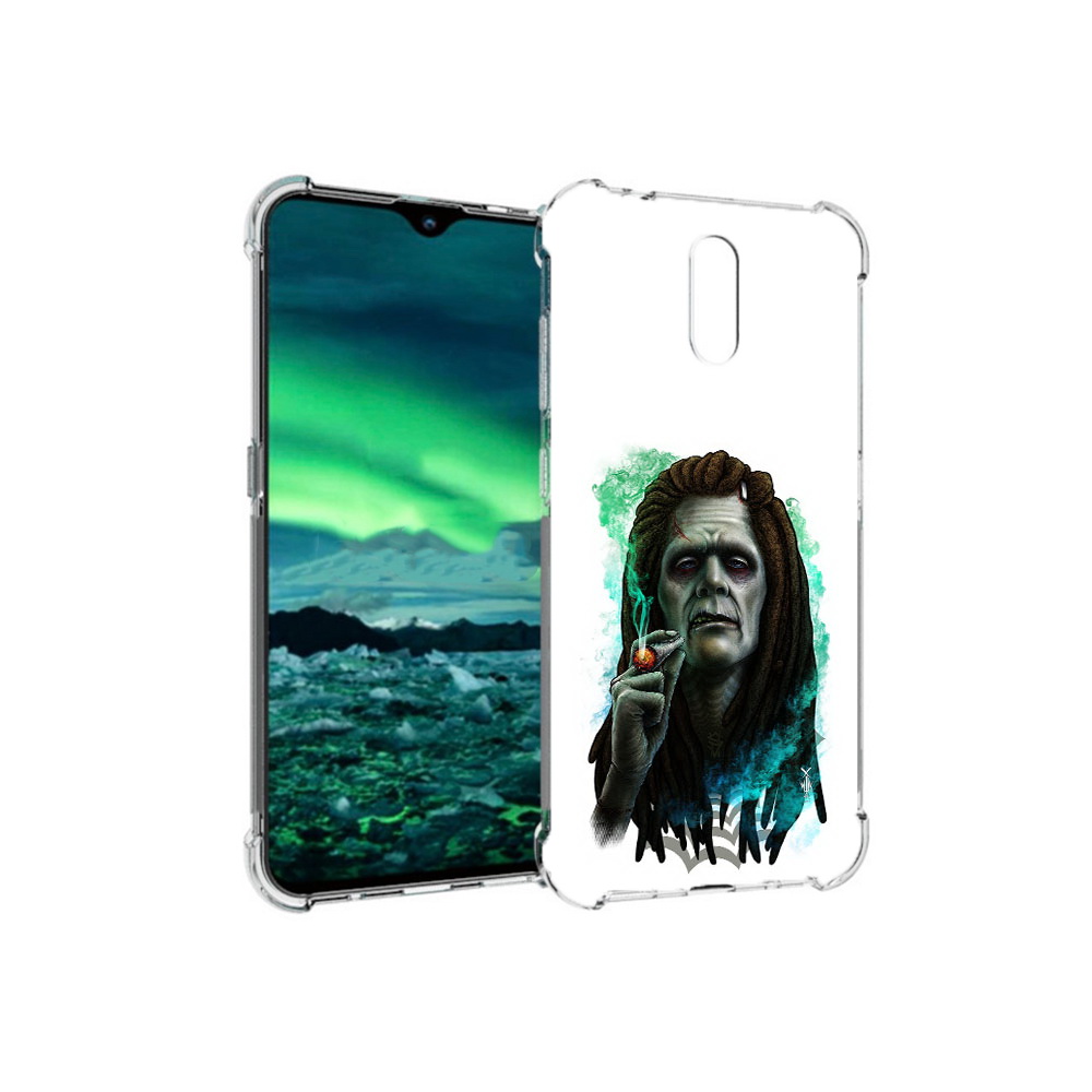 

Чехол MyPads Tocco для Nokia 2.3 зеленый мужчина с сигаретой (PT142254.97.360), Прозрачный, Tocco