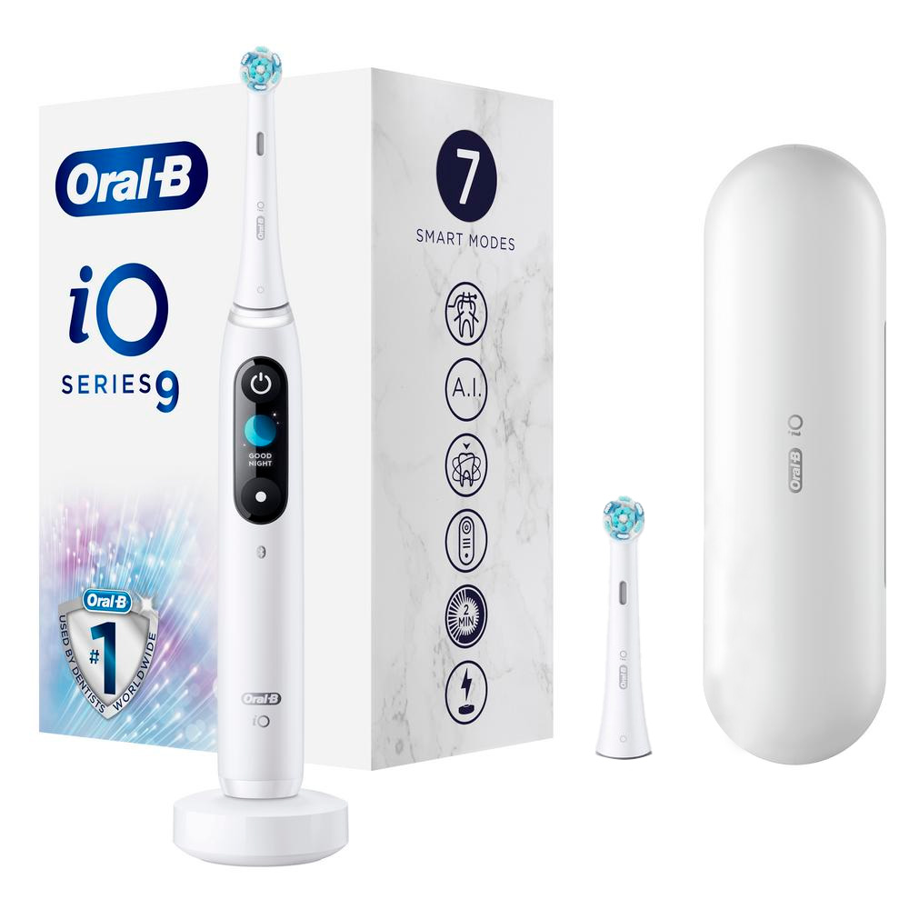 

Электрическая зубная щетка Oral-B iO 9 белая, iO 9