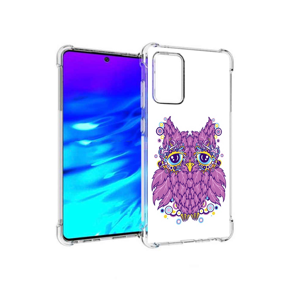 

Чехол MyPads Tocco для Samsung Galaxy A72 Розовая сова (PT158633.553.147), Прозрачный, Tocco