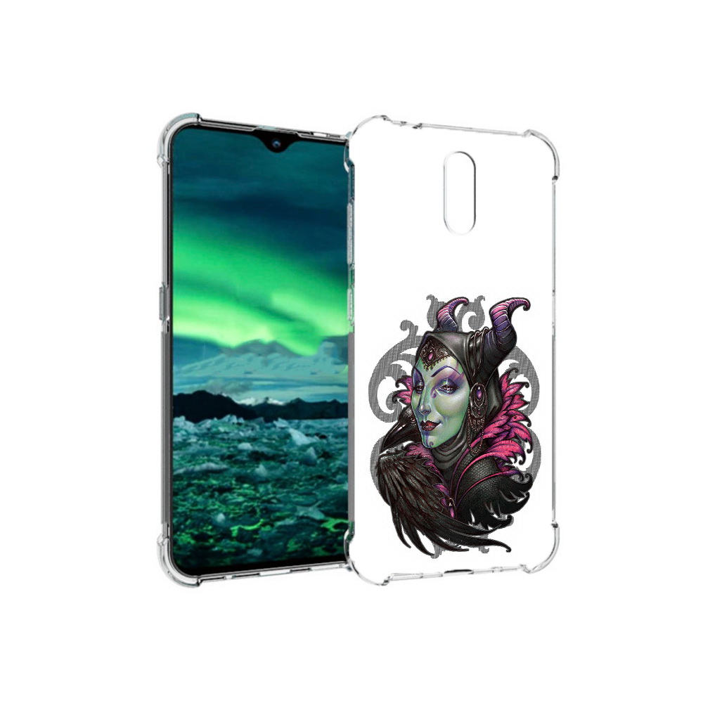 

Чехол MyPads Tocco для Nokia 2.3 зеленая девушка с вороном (PT142254.97.357), Прозрачный, Tocco