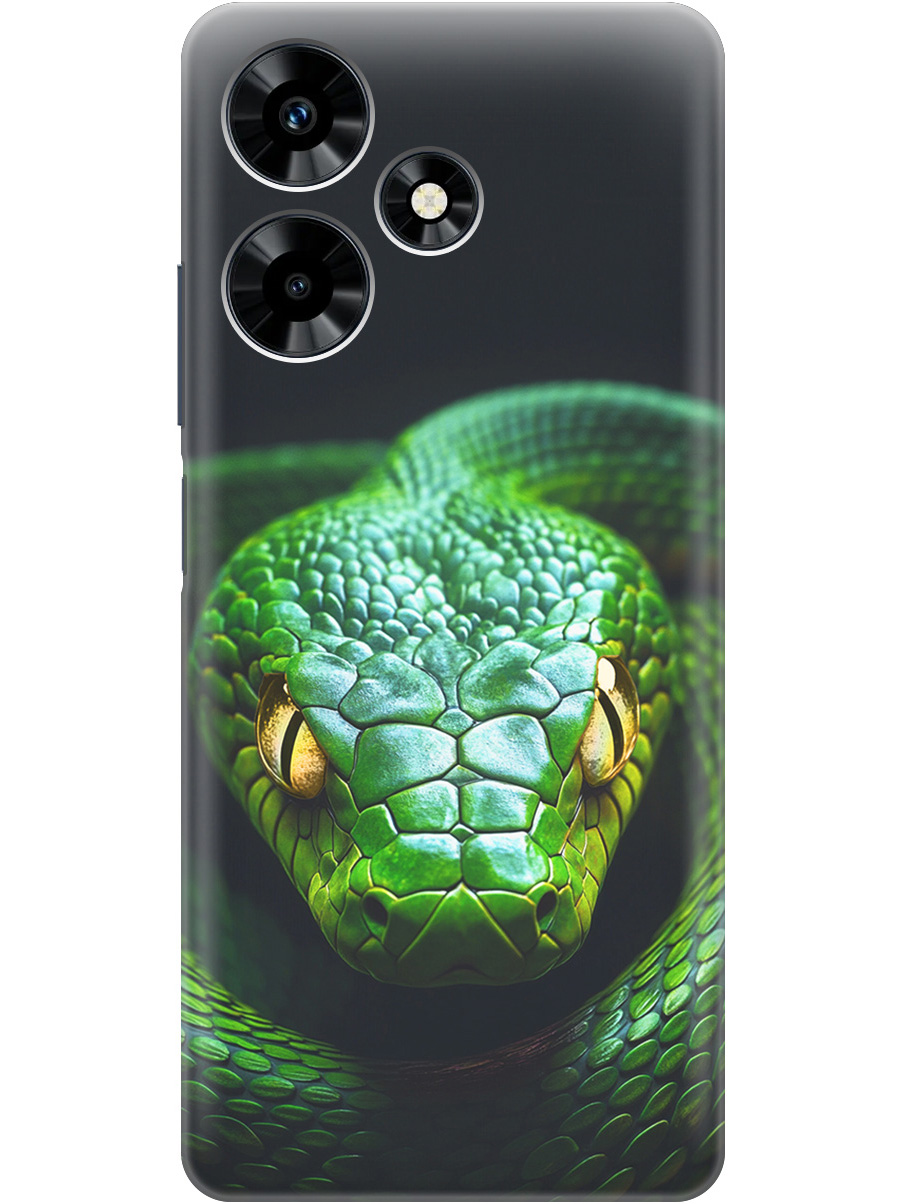 

Силиконовый чехол на Infinix Hot 30 с принтом "Зеленая змея", Прозрачный;черный;серебристый;зеленый, 773940113
