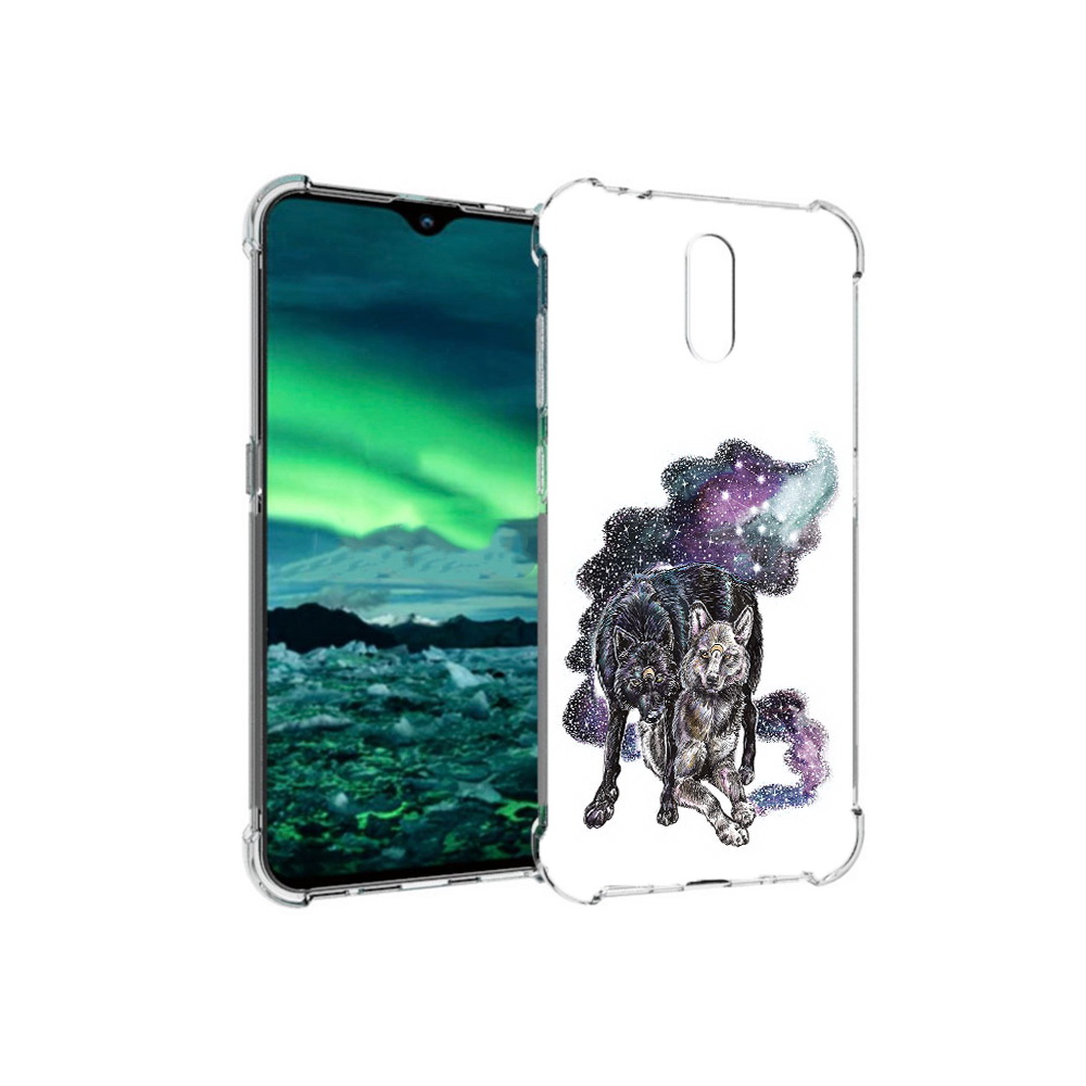 

Чехол MyPads Tocco для Nokia 2.3 звездные волки (PT142254.97.352), Прозрачный, Tocco