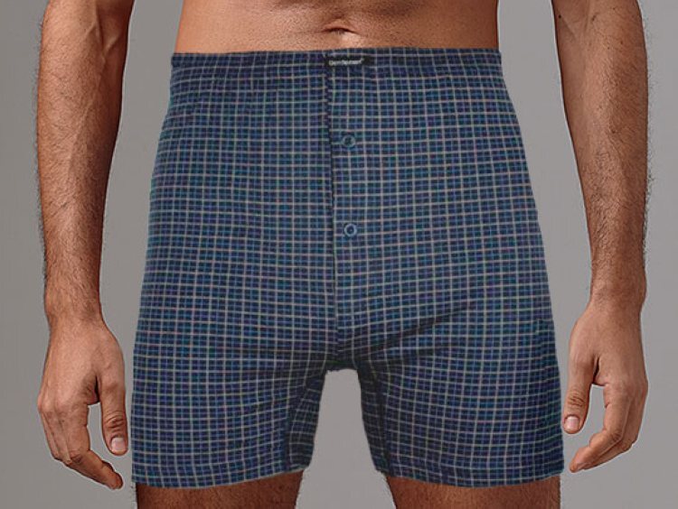 

Трусы мужские Gentlemen боксеры синие XXXL, Синий, боксеры