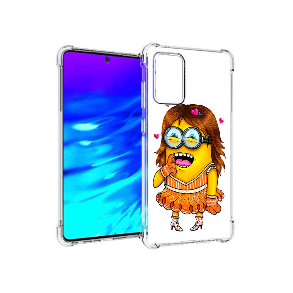 

Чехол MyPads Tocco для Samsung Galaxy A72 Миньон девочка (PT158633.553.116), Прозрачный, Tocco