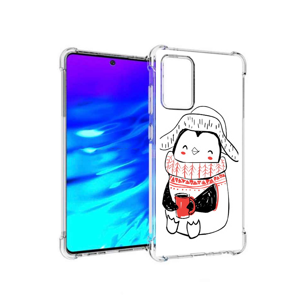 

Чехол MyPads Tocco для Samsung Galaxy A72 Милый пингвин (PT158633.553.115), Прозрачный, Tocco