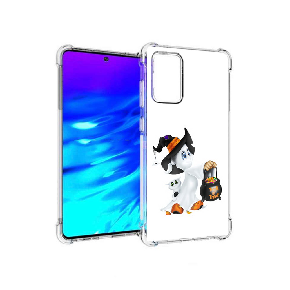 

Чехол MyPads Tocco для Samsung Galaxy A72 Маленький призрак (PT158633.553.113), Прозрачный, Tocco