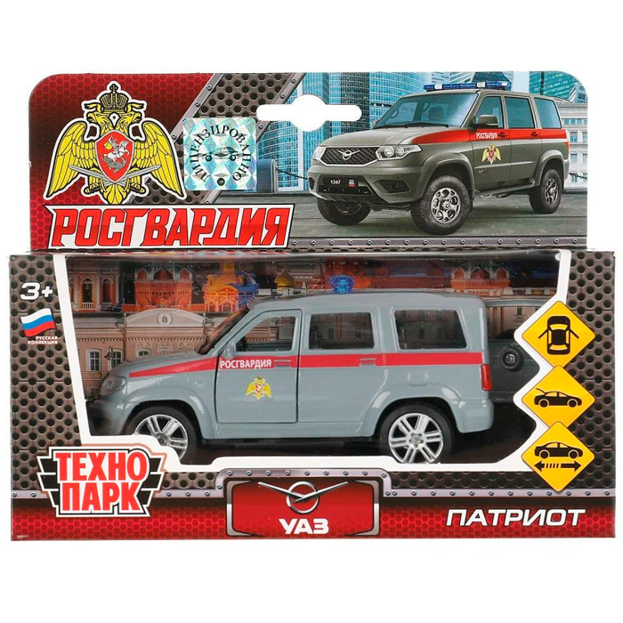 

Модель Технопарк 325356 UAZ patriot РОСГВАРДИЯ, 438-423
