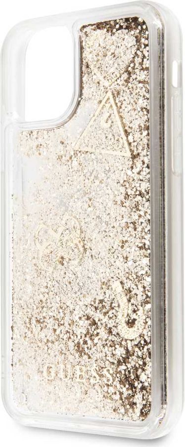 

Чехол Guess Glitter для Apple iPhone 11 Pro Max, Gold [guhcn65glhflgo], Guess Glitter