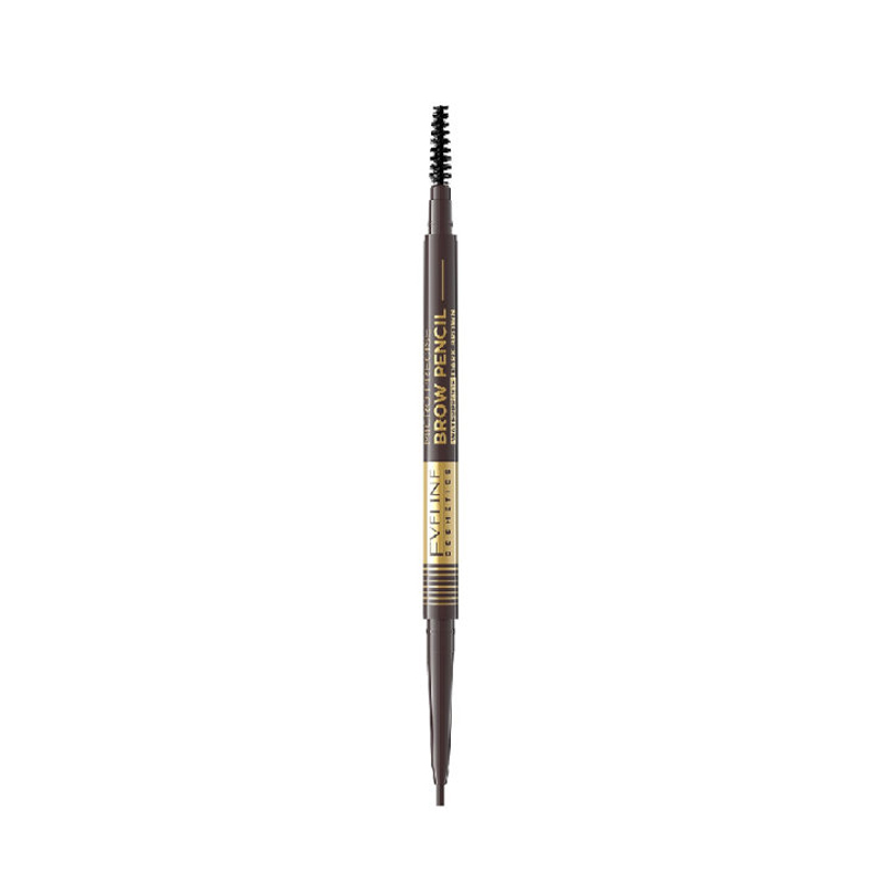 фото Карандаш для бровей eveline cosmetics micro precise brow penciln т.03 dark brown