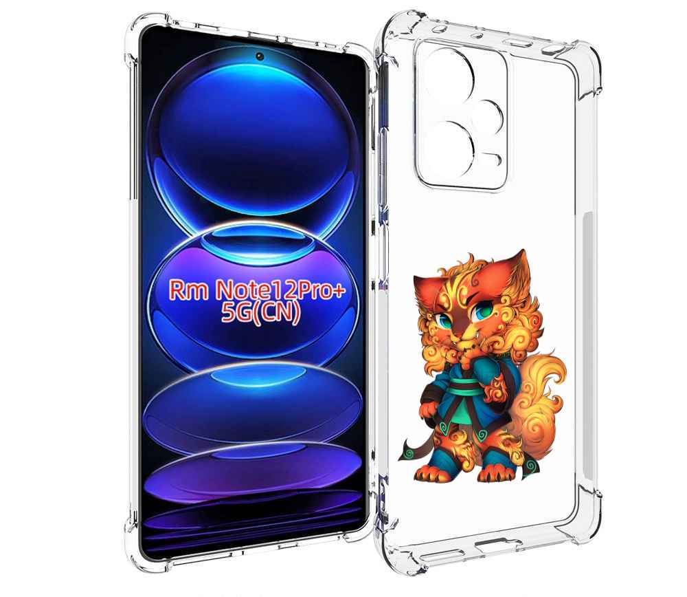 

Чехол MyPads золотой-кот для Xiaomi Redmi Note 12 Pro + Plus, Прозрачный, Tocco