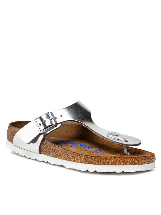 

Вьетнамки Gizeh Bs 1003675 Birkenstock серебристый 37 EU, Gizeh Bs 1003675