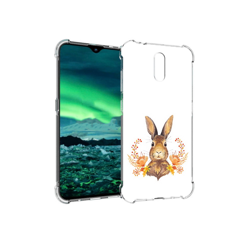 

Чехол MyPads Tocco для Nokia 2.3 зайка в цветах (PT142254.97.349), Прозрачный, Tocco