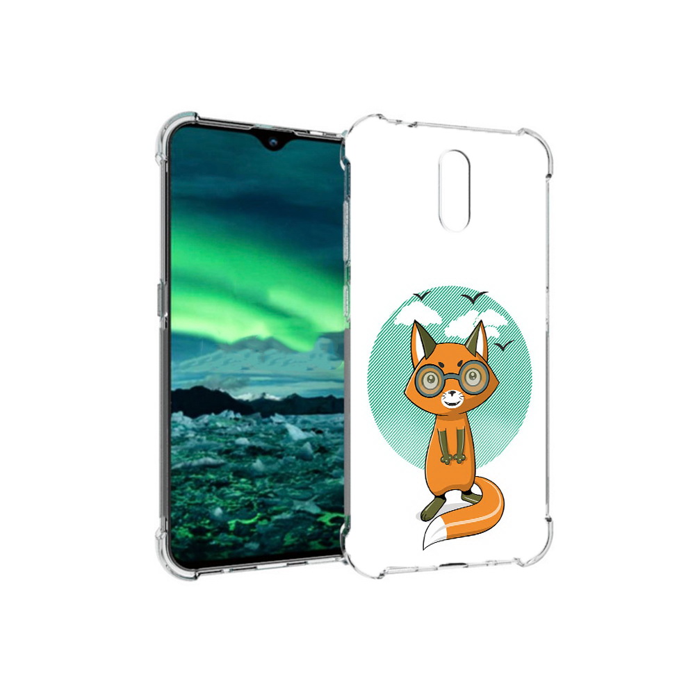 

Чехол MyPads Tocco для Nokia 2.3 задумчивая лиса (PT142254.97.348), Прозрачный, Tocco