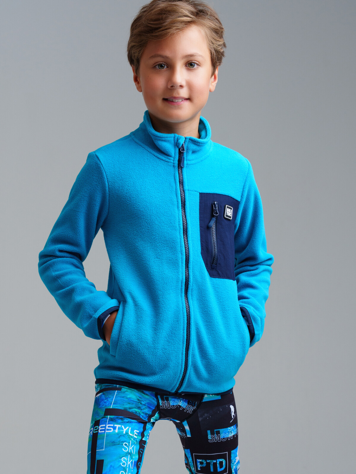 

Куртка детская PlayToday 32411211, голубой, 170, 32411211