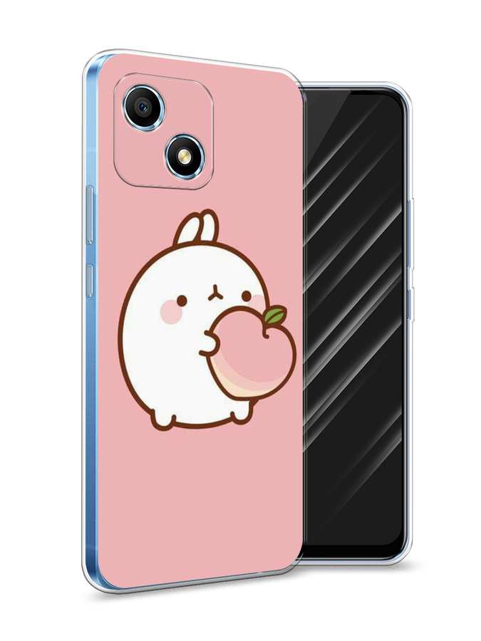 

Чехол Awog на Honor Play 30 "Кролик с персиком", Разноцветный, 6108750-1
