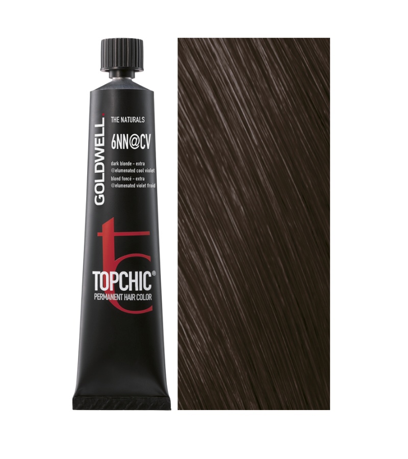 Краска для волос Goldwell Topchic 6NN@CV насыщенный коричневый Сейшельский орех 60 мл