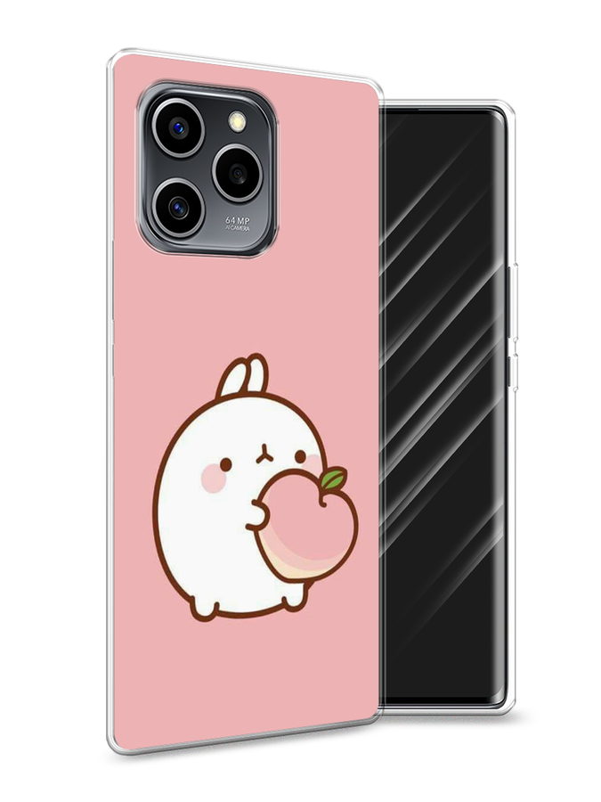

Чехол Awog на Honor 60 SE "Кролик с персиком", Разноцветный, 6108050-1