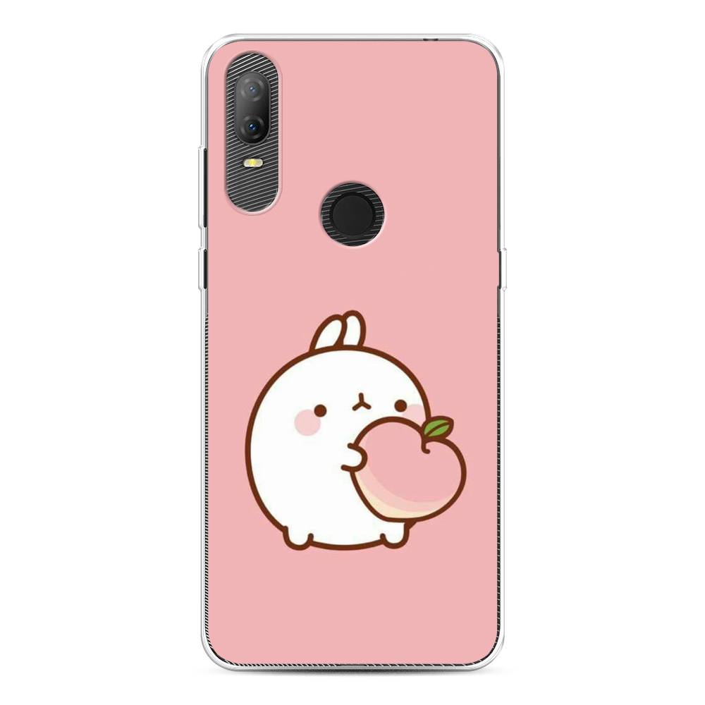 

Чехол Awog на Alcatel 1V (2020) 5007U / Алкатель 1V (2020) 5007U "Кролик с персиком", 170950-1