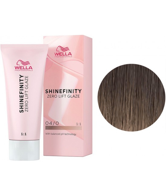 Гель-крем краска Wella Shinefinity 04-0 Натуральный эспрессо aquaherb натуральный увлажняющий крем для тела карельский чай и ваниль 0 2