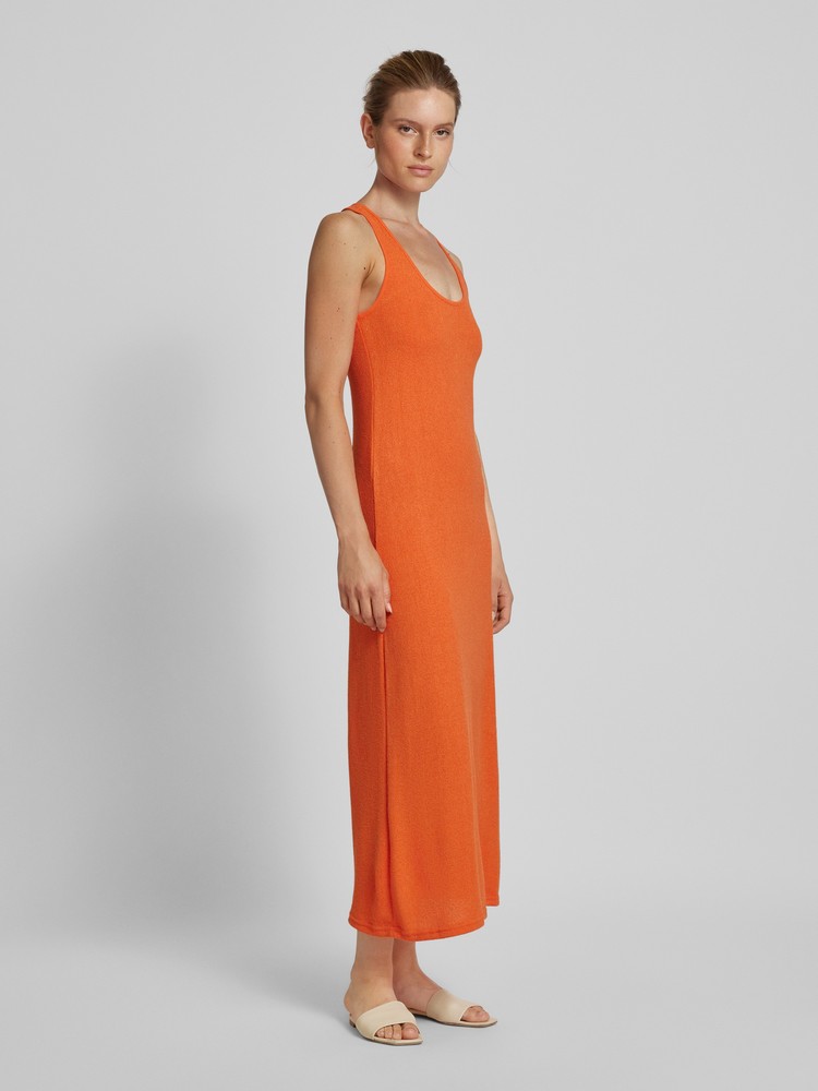 

Платье женское Mango 77010370 оранжевое M, Оранжевый, 77010370