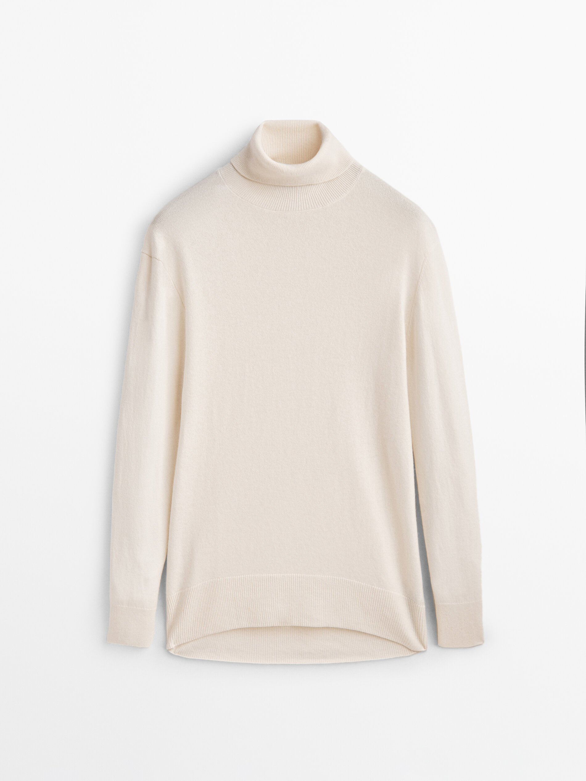 

Водолазка женская Massimo Dutti 05620616712 белая XL, 05620616712