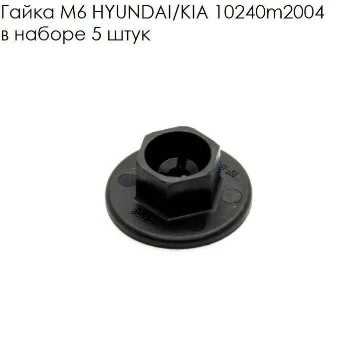 

Гайка M6 Hyundai/Kia 10240m2004 Hyundai-KIA арт. 10240m2004