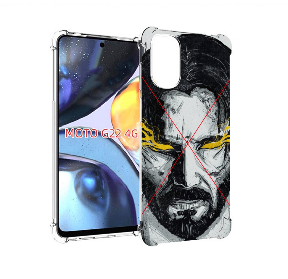 

Чехол MyPads Джон-Уик для Motorola Moto G22 4G, Прозрачный, Tocco