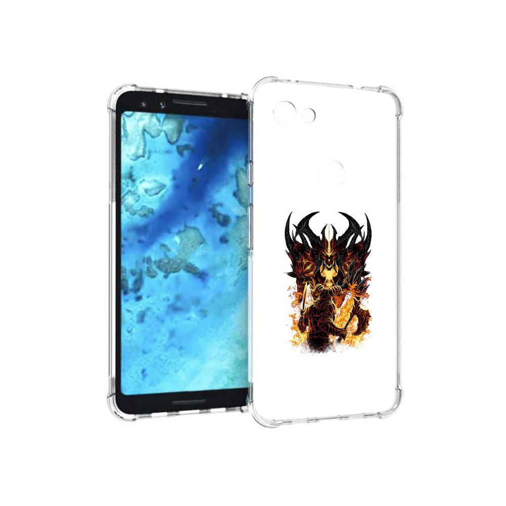 

Чехол MyPads Tocco для Google Pixel 3 демон shadow fiend, Прозрачный, Tocco