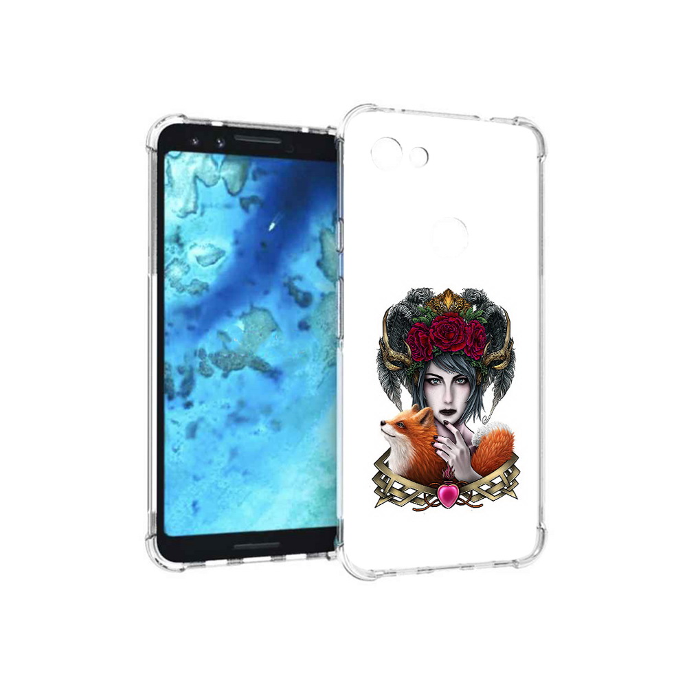 

Чехол MyPads Tocco для Google Pixel 3 девушка с лисой, Прозрачный, Tocco