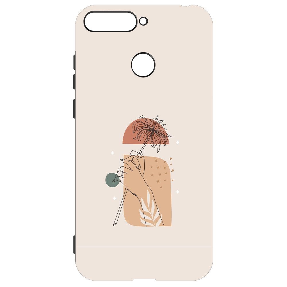 

Чехол-накладка Krutoff Soft Case Романтика для Honor 7C черный