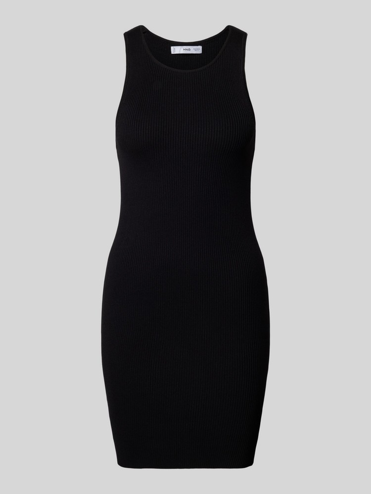 

Платье женское Mango 77060335 черное XL, Черный, 77060335