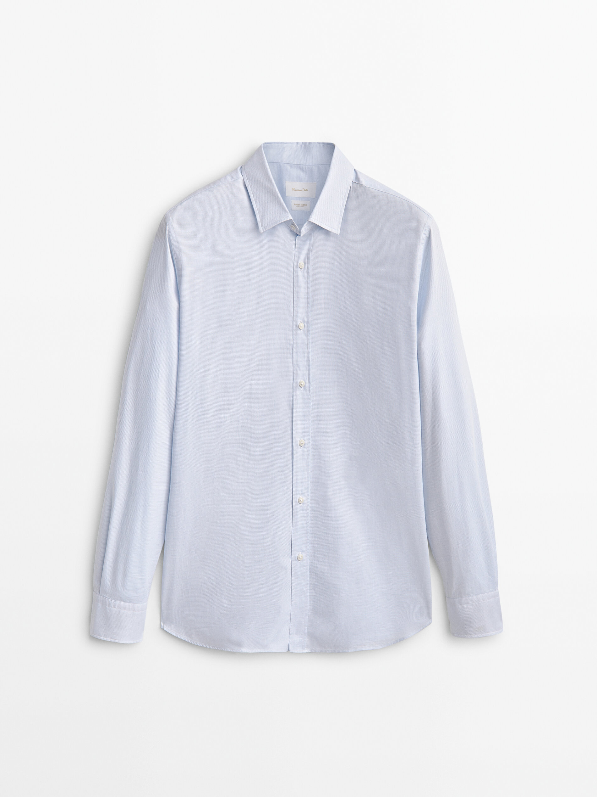 

Рубашка мужская Massimo Dutti 00134344403 голубая M, 00134344403