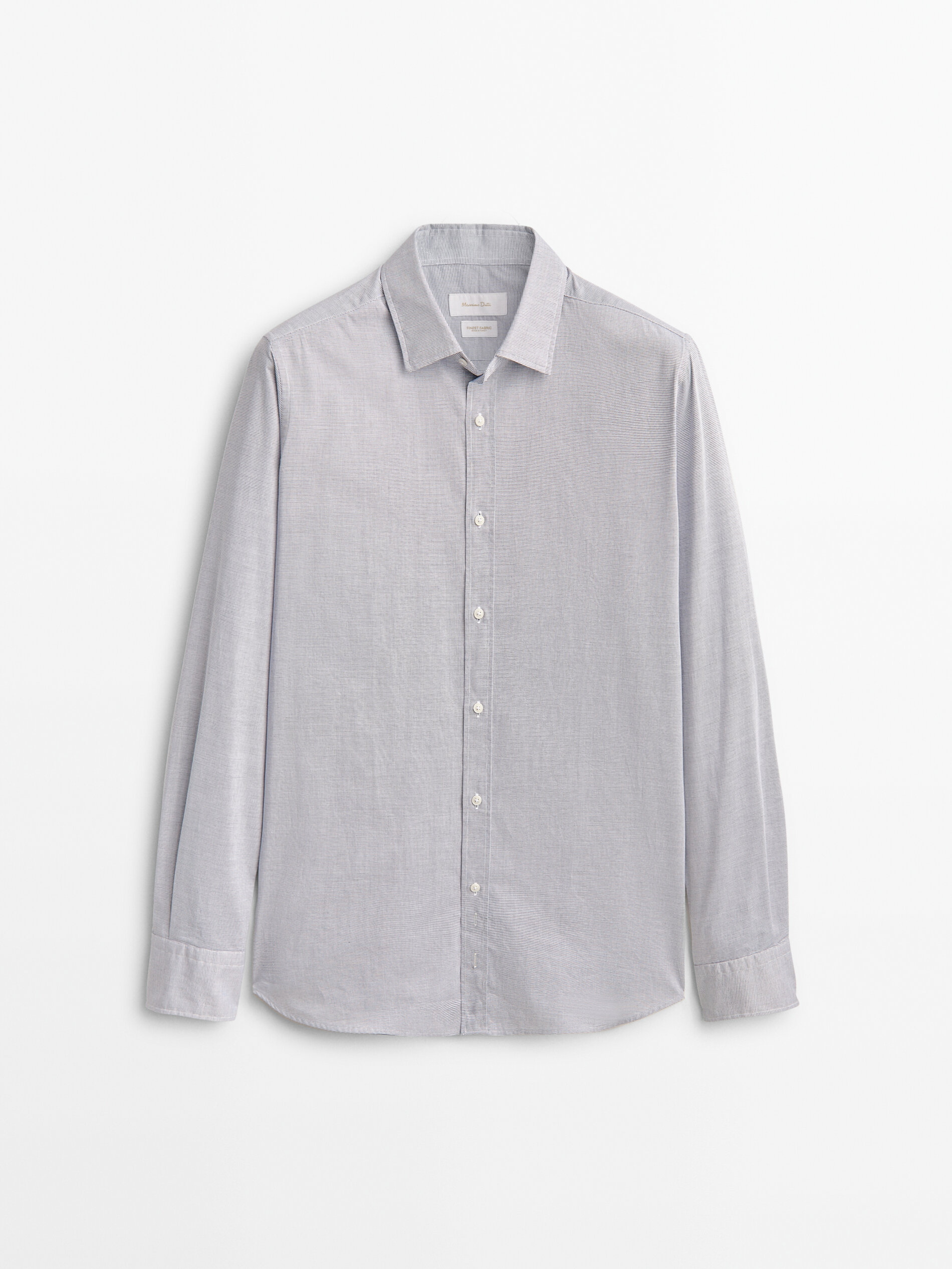 

Рубашка мужская Massimo Dutti 00134344401 синяя S, 00134344401