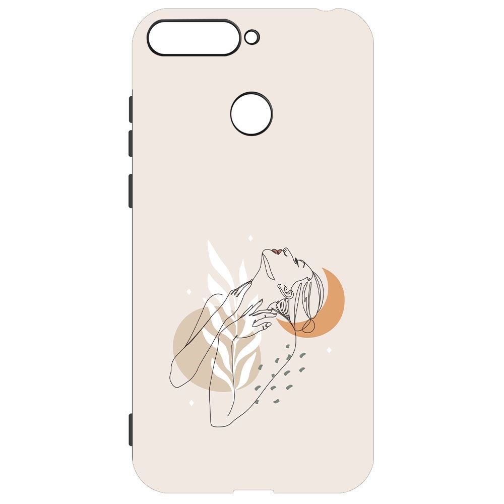 

Чехол-накладка Krutoff Soft Case Женственность для Honor 7C черный