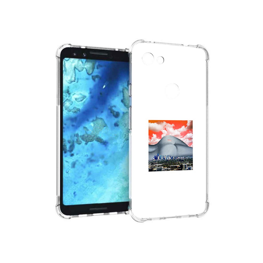 

Чехол MyPads Tocco для Google Pixel 3 город с девушкой на фоне, Прозрачный, Tocco