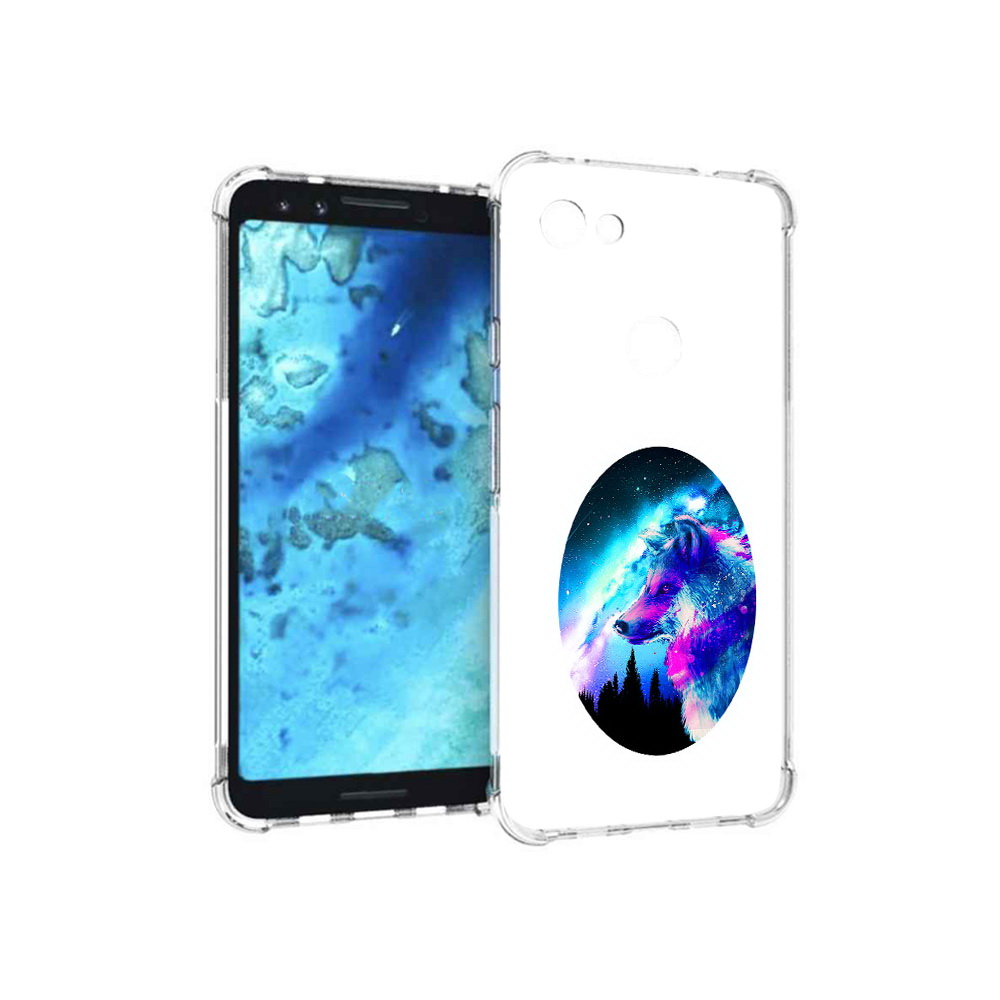 

Чехол MyPads Tocco для Google Pixel 3 голубой волк, Прозрачный, Tocco