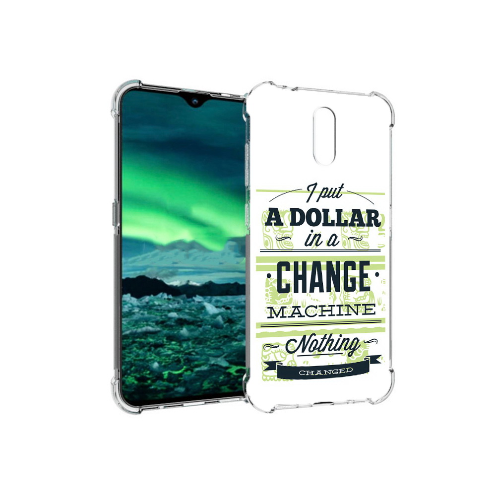 

Чехол MyPads Tocco для Nokia 2.3 доллар надпись (PT142254.97.336), Прозрачный, Tocco