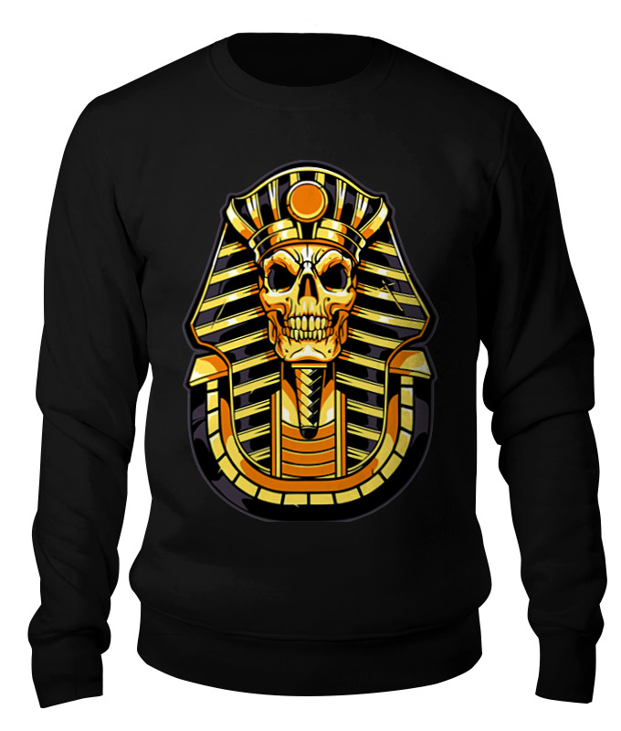

Свитшот унисекс Printio Skullpharoah черный 2XL, Skullpharoah
