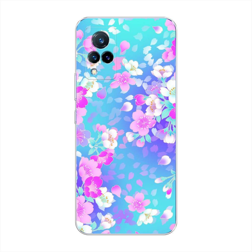 

Чехол Awog на Vivo V21 "Яблоневые цветы", Разноцветный, 264350-8