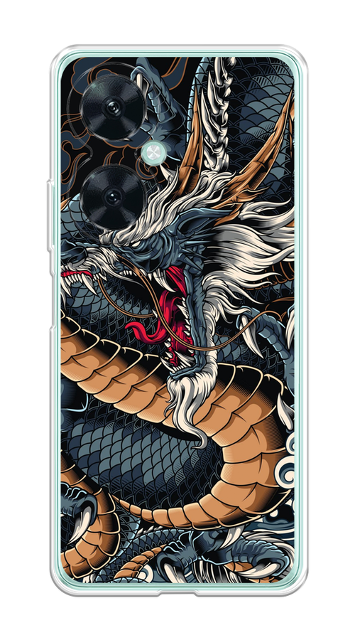 

Чехол на Huawei Nova 11i "Japanese Dragon", Коричневый;черный;синий, 6121750-1