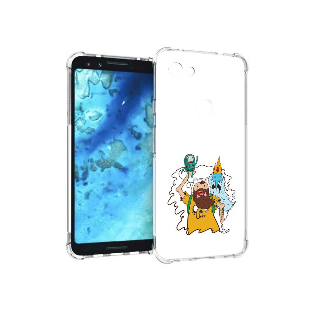 

Чехол MyPads Tocco для Google Pixel 3 время приключений старый Финн, Прозрачный, Tocco