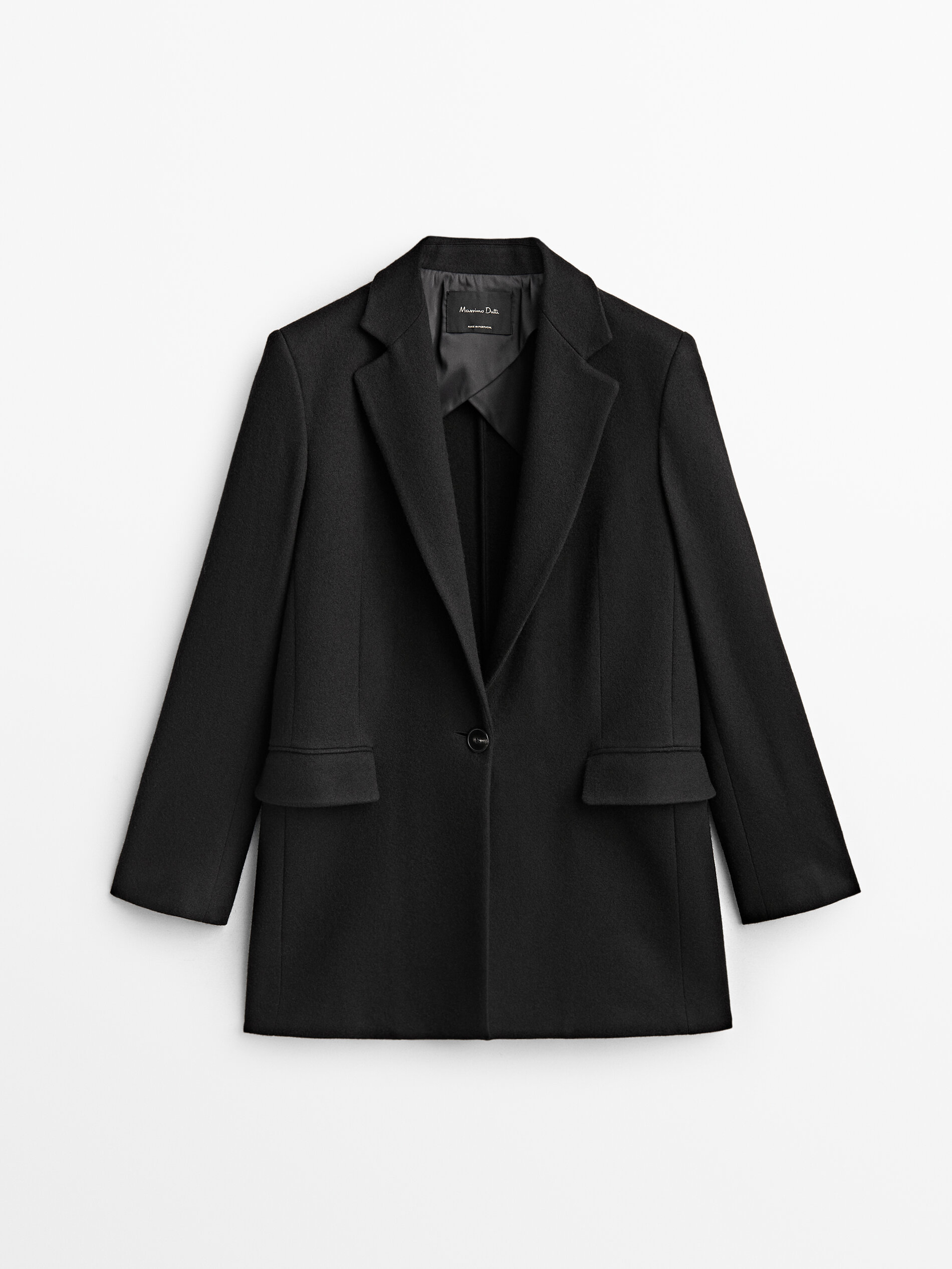 

Блейзер женский Massimo Dutti 06027675800 черный 38, 06027675800