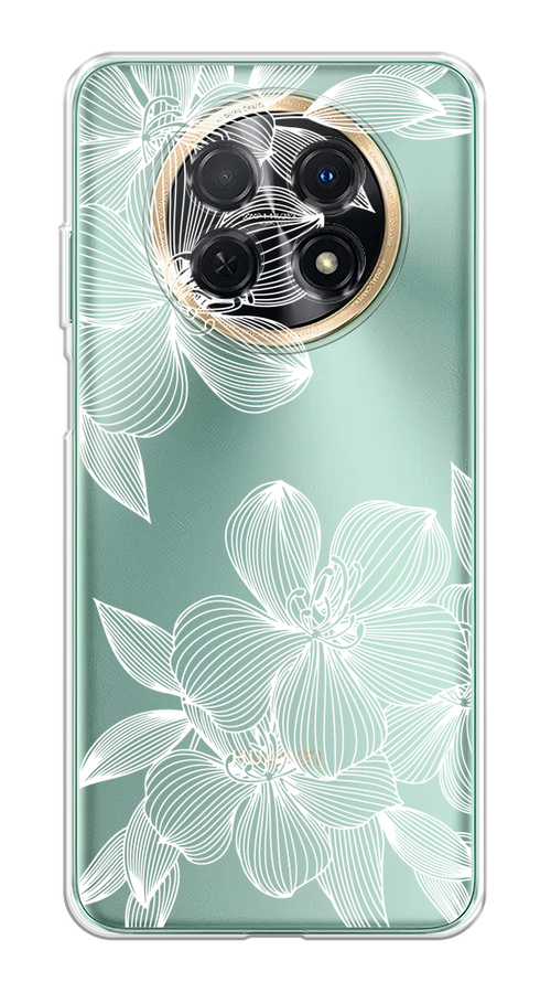 

Чехол на Huawei Nova Y91 "Крокус", Белый;прозрачный, 6121650-1